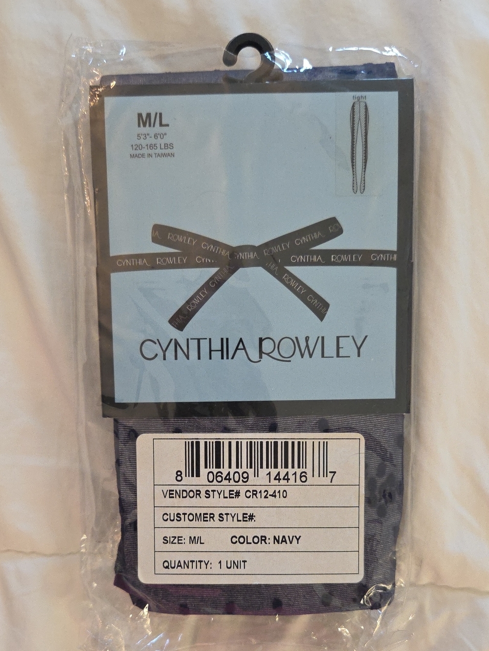 Cynthia Rowley Navy Tights - M/L